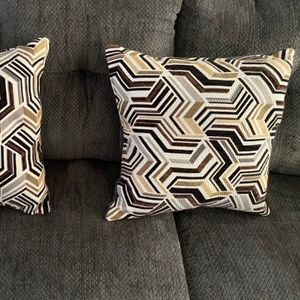 Two 20x20 throw pillows, new and unused